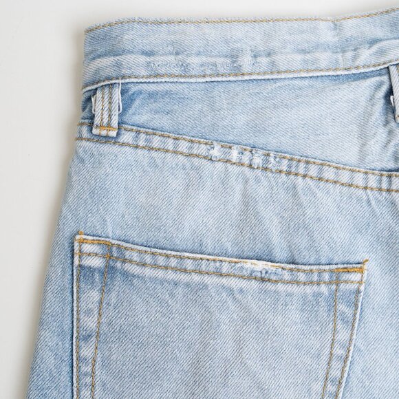 ✨ FRAME Denim Le Original Cutoff High Rise Jean Shorts Blue Light Wash Gregory - Picture 9 of 12
